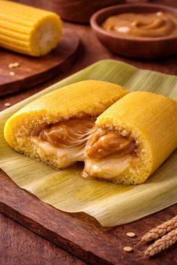 Pamonha com Doce de Leite