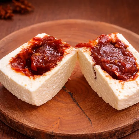 Queijo recheado - Goiabada