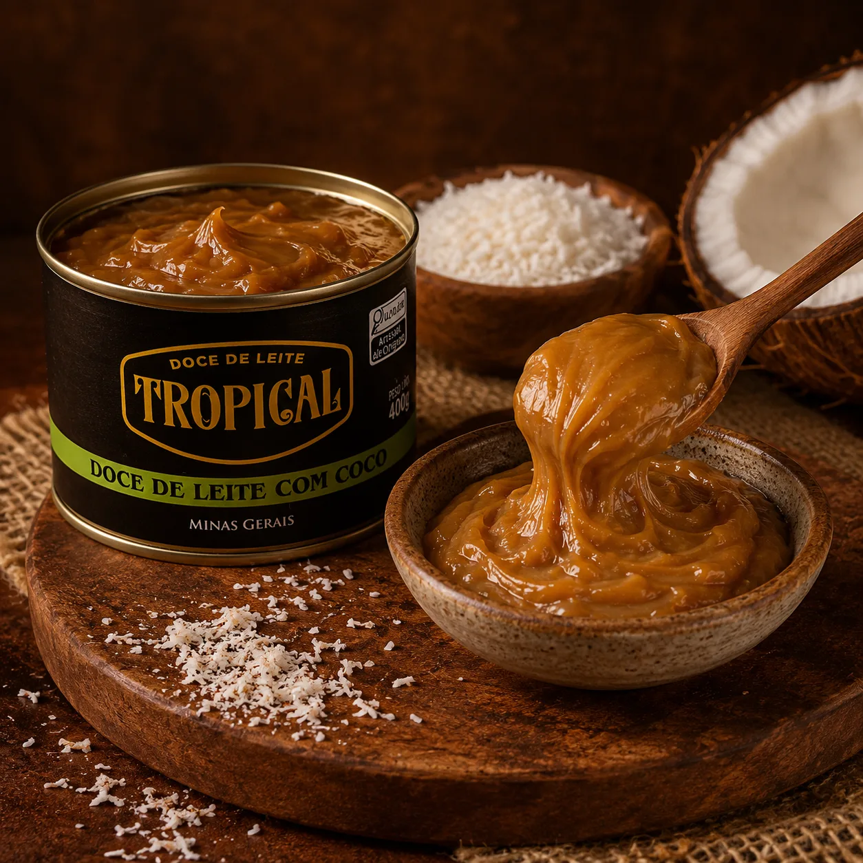 Doce de Leite com Coco na Lata