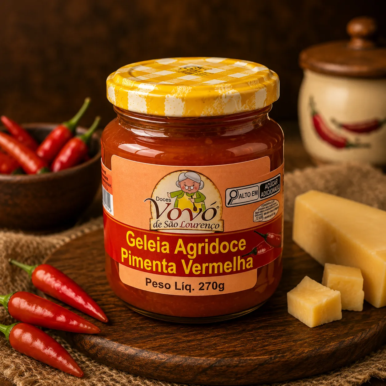 Geléia Agridoce de Pimenta