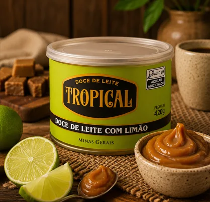 Doce de leite com limão - Tropical